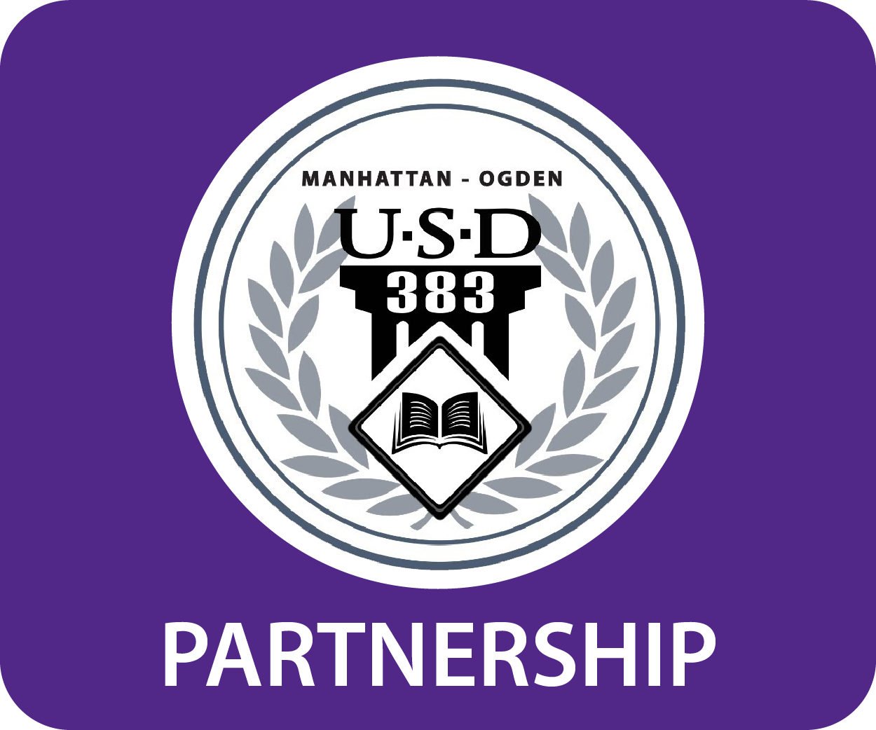 Manhattan-Ogden USD 383 logo with the word Partnership under it