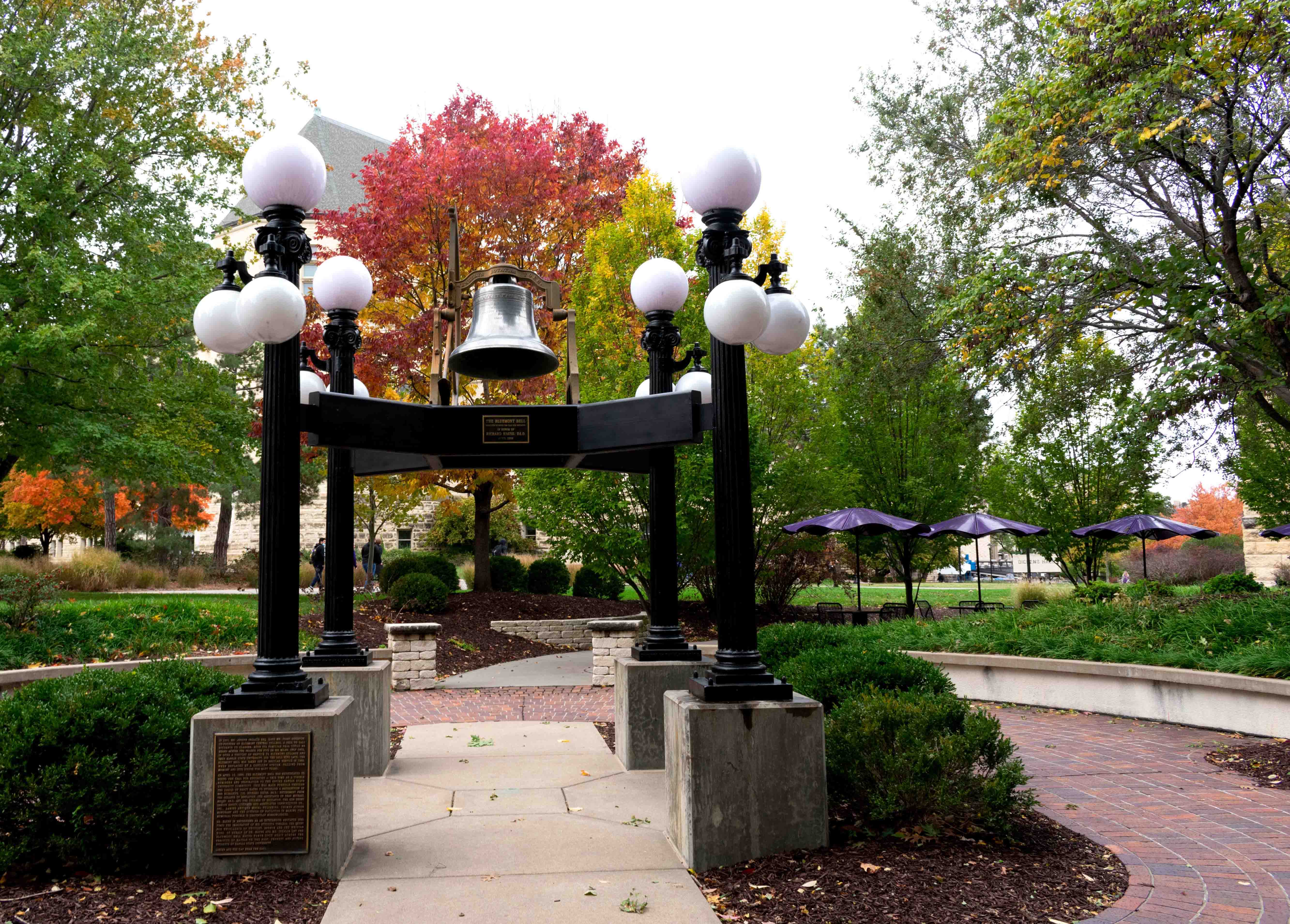 the Bluemont Bell in fall